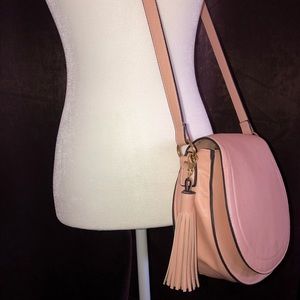 Soft Pink Saddle Bag